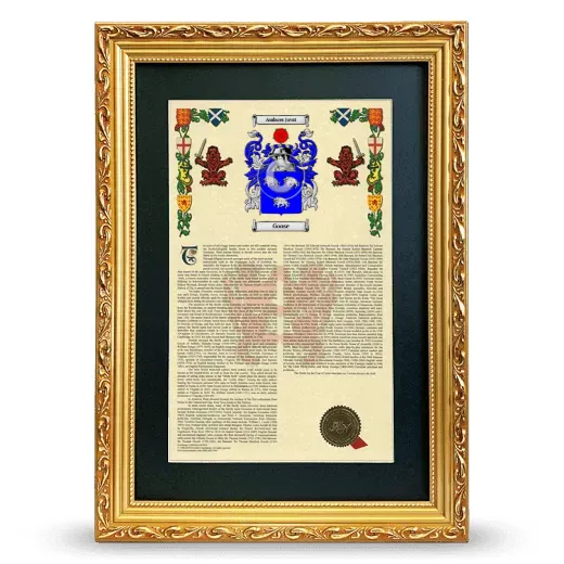 Goose Deluxe Armorial Framed - Gold