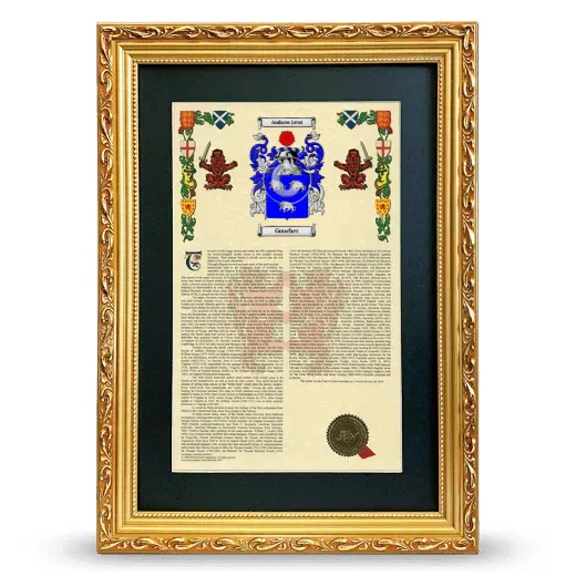Goucher Deluxe Armorial Framed - Gold