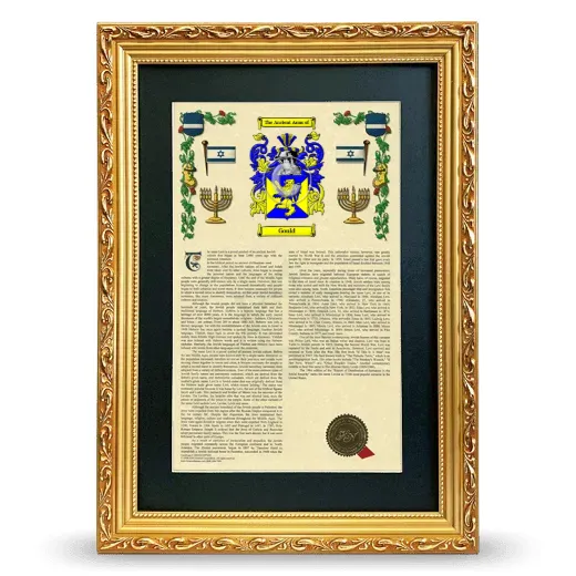 Gould Deluxe Armorial Framed - Gold