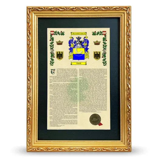 Grach Deluxe Armorial Framed - Gold