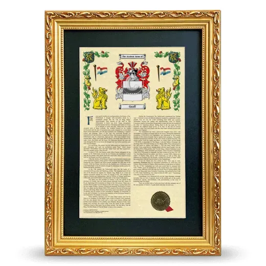 Graff Deluxe Armorial Framed - Gold