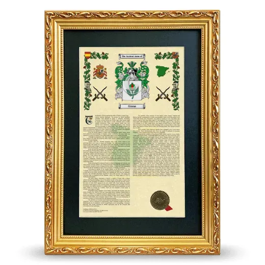 Grana Deluxe Armorial Framed - Gold