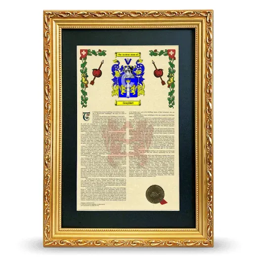 Graybiel Deluxe Armorial Framed - Gold