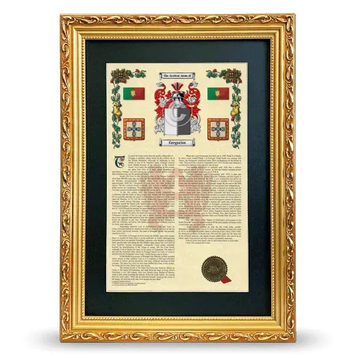 Gregorios Deluxe Armorial Framed - Gold