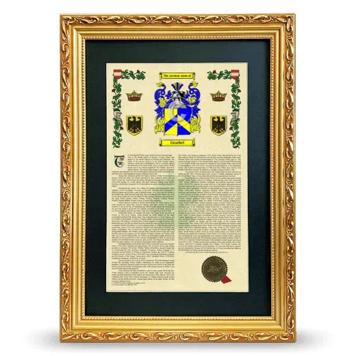 Gruebel Deluxe Armorial Framed - Gold