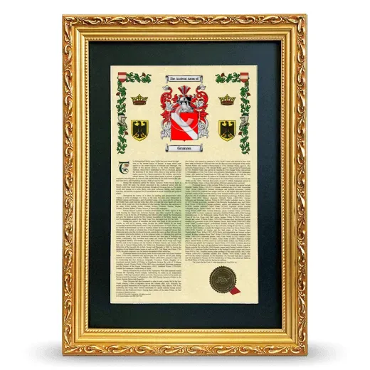 Grunau Deluxe Armorial Framed - Gold