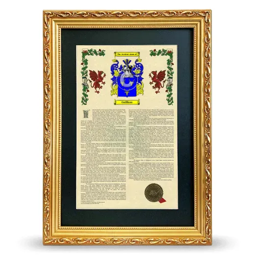Guilliam Deluxe Armorial Framed - Gold