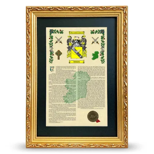 Guinney Deluxe Armorial Framed - Gold