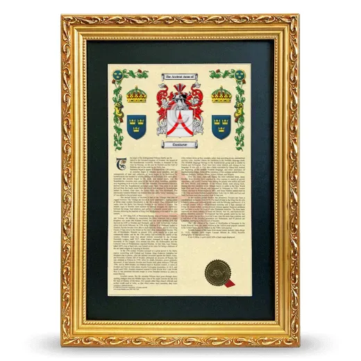 Gustave Deluxe Armorial Framed - Gold