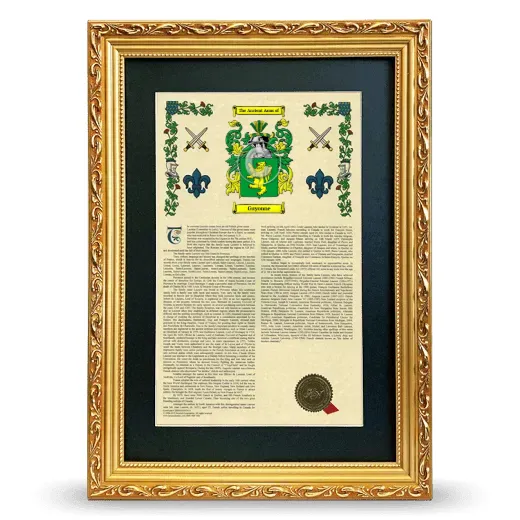Guyonne Deluxe Armorial Framed - Gold