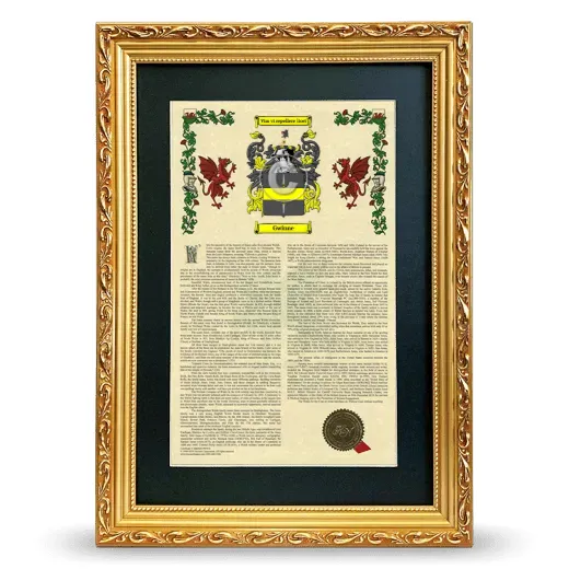 Gwinne Deluxe Armorial Framed - Gold