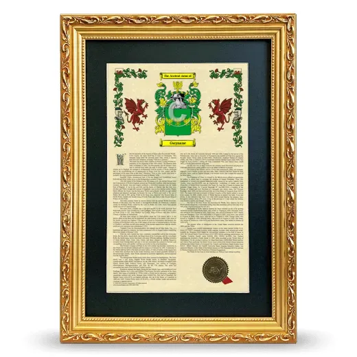Gwynane Deluxe Armorial Framed - Gold