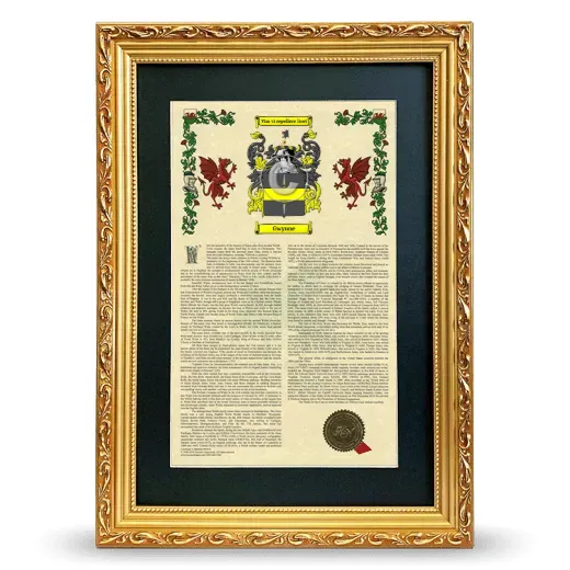 Gwynne Deluxe Armorial Framed - Gold