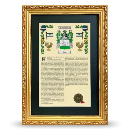 Haas Deluxe Armorial Framed - Gold
