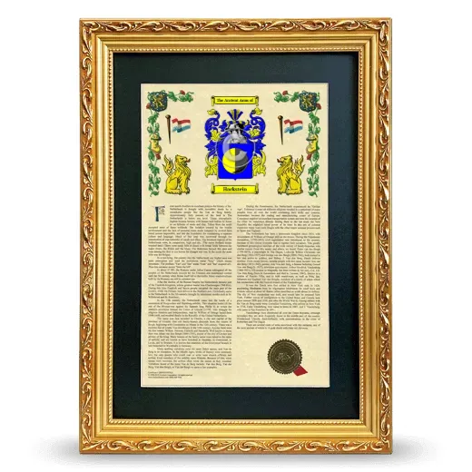 Hackstein Deluxe Armorial Framed - Gold