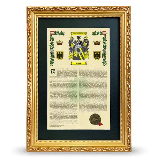 Hagele Deluxe Armorial Framed - Gold