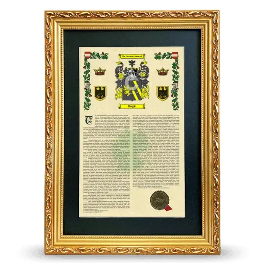 Hagle Deluxe Armorial Framed - Gold