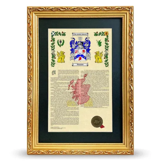 Hamam Deluxe Armorial Framed - Gold