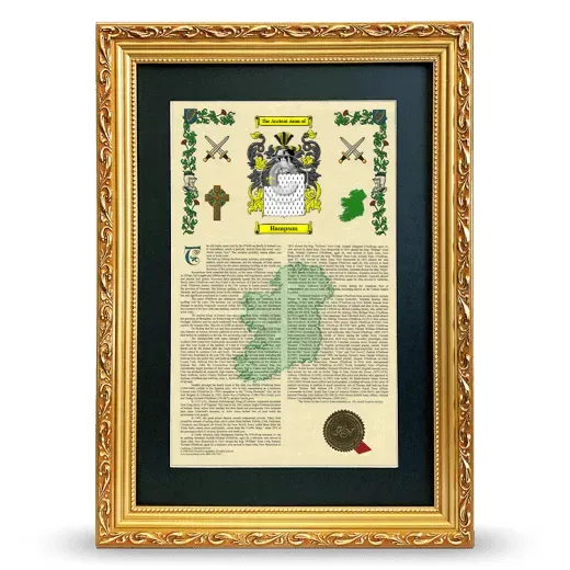 Hampson Deluxe Armorial Framed - Gold