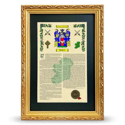 Hanberry Deluxe Armorial Framed - Gold