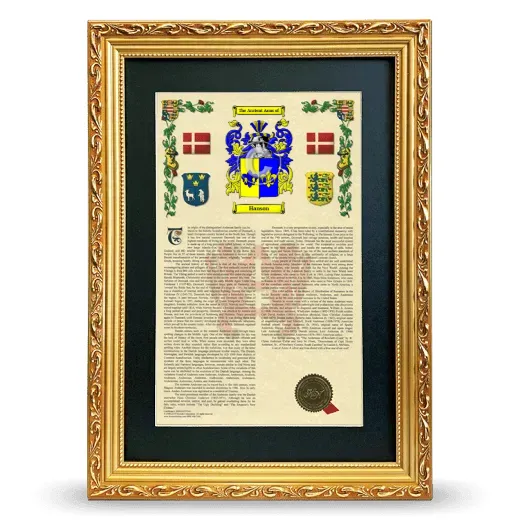 Hanson Deluxe Armorial Framed - Gold