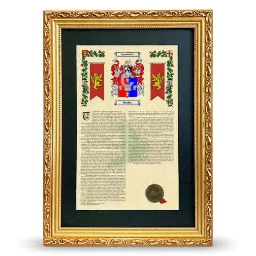 Harber Deluxe Armorial Framed - Gold