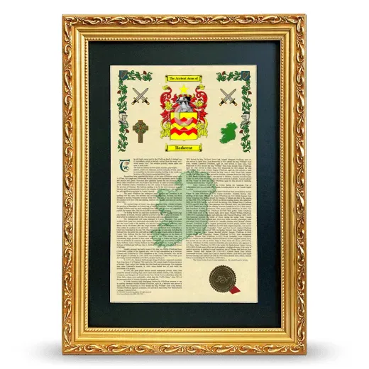 Harkeent Deluxe Armorial Framed - Gold