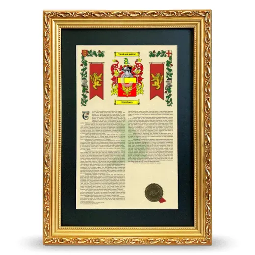 Harrison Deluxe Armorial Framed - Gold