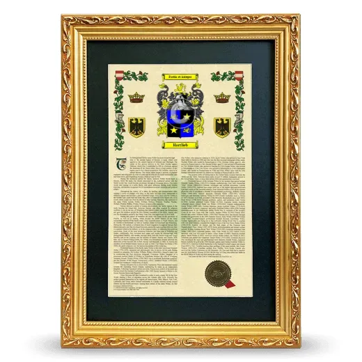 Hartlieb Deluxe Armorial Framed - Gold