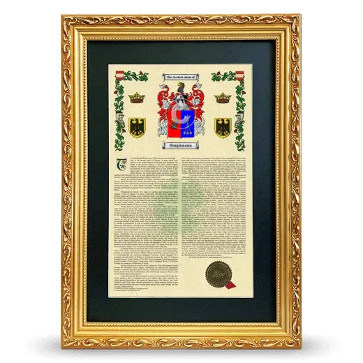 Hauptmann Deluxe Armorial Framed - Gold