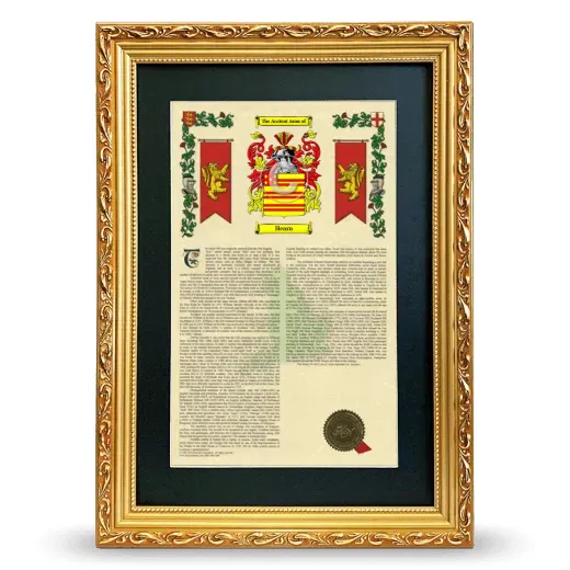 Hearn Deluxe Armorial Framed - Gold