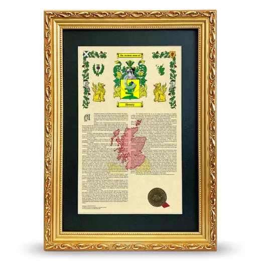 Heasty Deluxe Armorial Framed - Gold