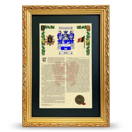 Heids Deluxe Armorial Framed - Gold