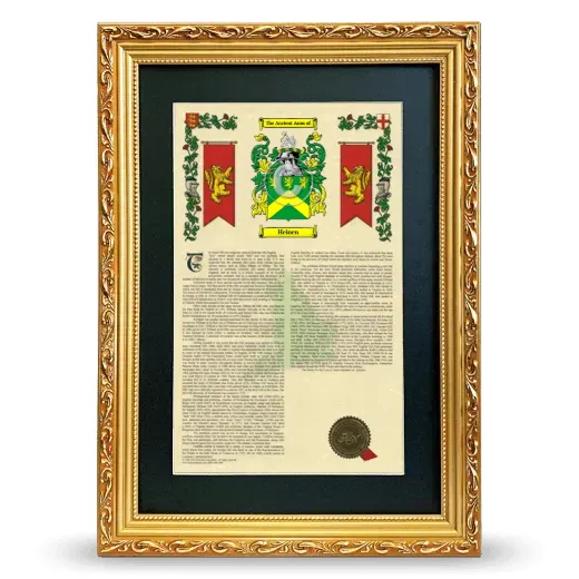 Heinen Deluxe Armorial Framed - Gold