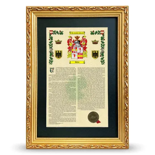 Heise Deluxe Armorial Framed - Gold