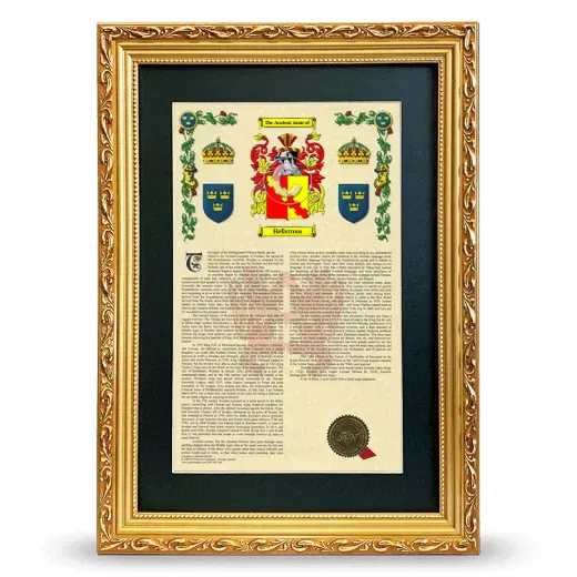 Hellstrom Deluxe Armorial Framed - Gold