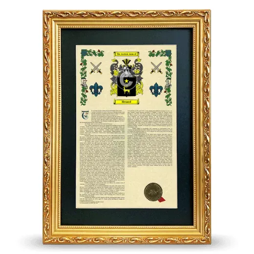Henard Deluxe Armorial Framed - Gold