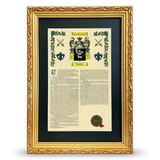 Heneault Deluxe Armorial Framed - Gold