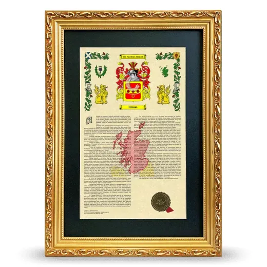 Henon Deluxe Armorial Framed - Gold