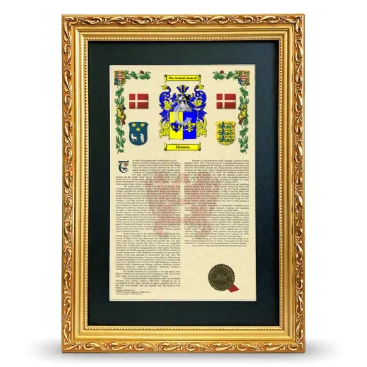 Hensen Deluxe Armorial Framed - Gold