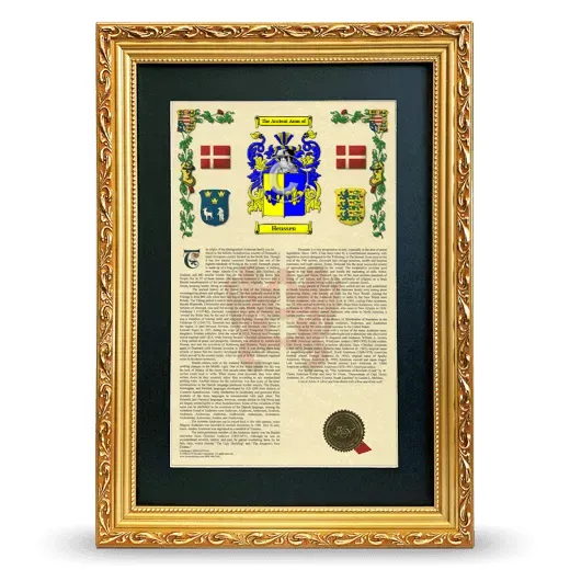 Henssen Deluxe Armorial Framed - Gold