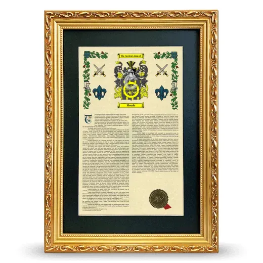 Heude Deluxe Armorial Framed - Gold