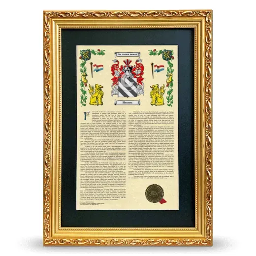 Heuven Deluxe Armorial Framed - Gold