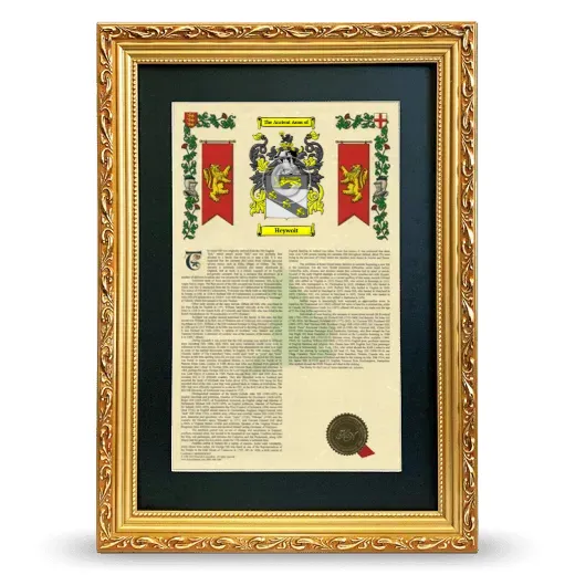 Heywoit Deluxe Armorial Framed - Gold