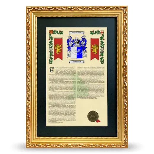 Hickmend Deluxe Armorial Framed - Gold