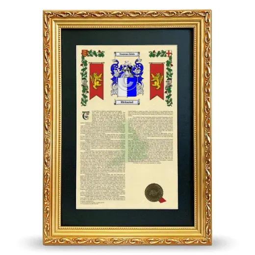 Hickmind Deluxe Armorial Framed - Gold