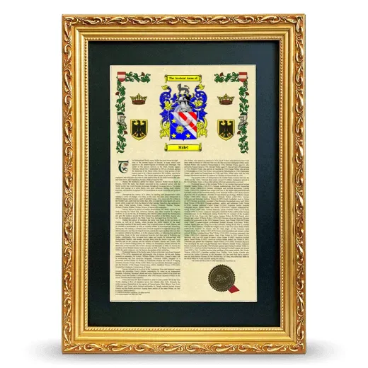 Hidel Deluxe Armorial Framed - Gold