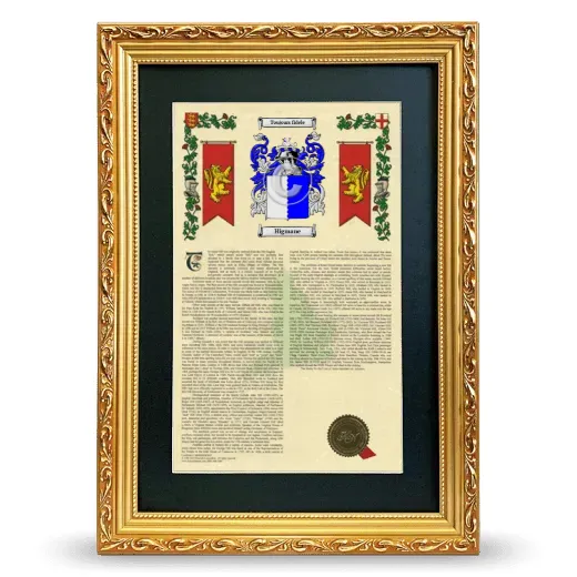 Higmane Deluxe Armorial Framed - Gold