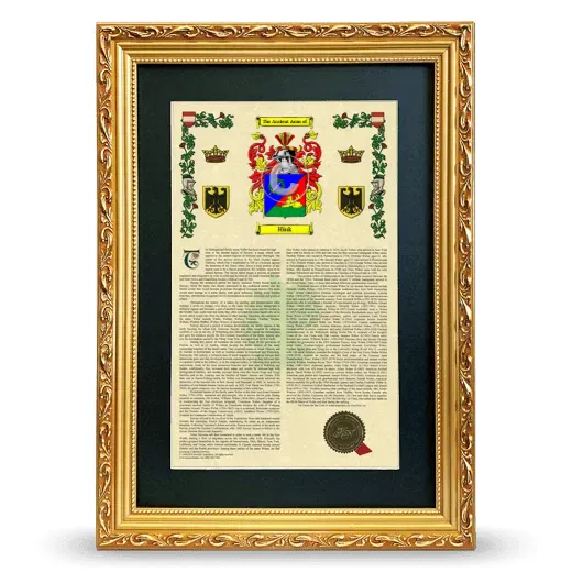 Hink Deluxe Armorial Framed - Gold