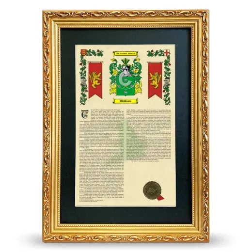 Hirdman Deluxe Armorial Framed - Gold